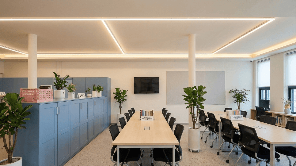 중학교 도서관 리모델링공사 2